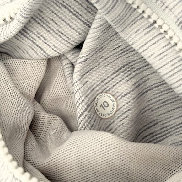 Lululemon Define Jacket 10 Full Zip Light Gray Gym Workout Training Yoga - Picture 9 of 10